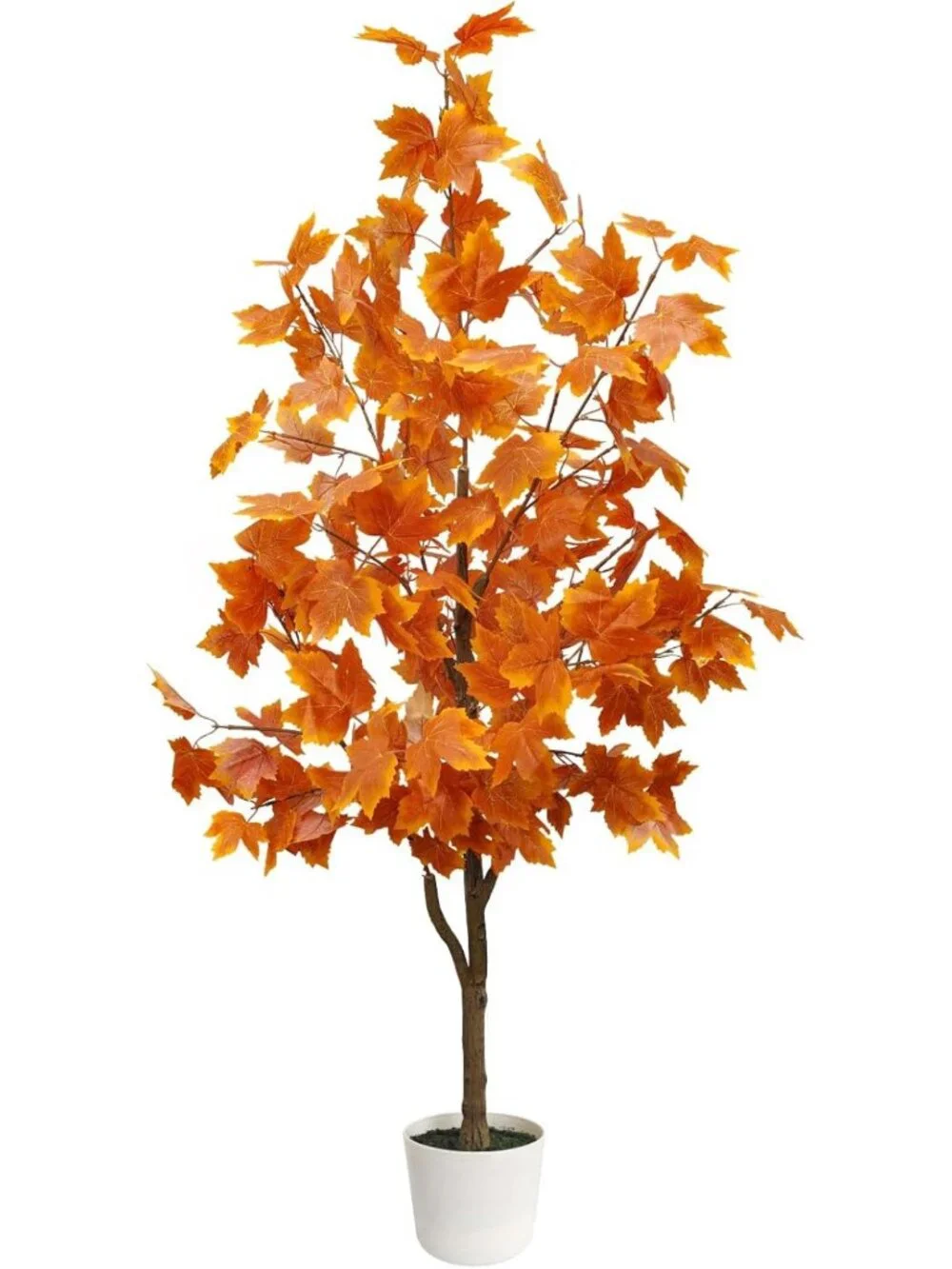 4ft Artificial Maple Tree - Vibrant Fall Decor for Indoor/Outdoor, Perfect for